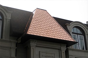 Copper Shingle Roof
